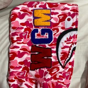 Pink Bape hoodie